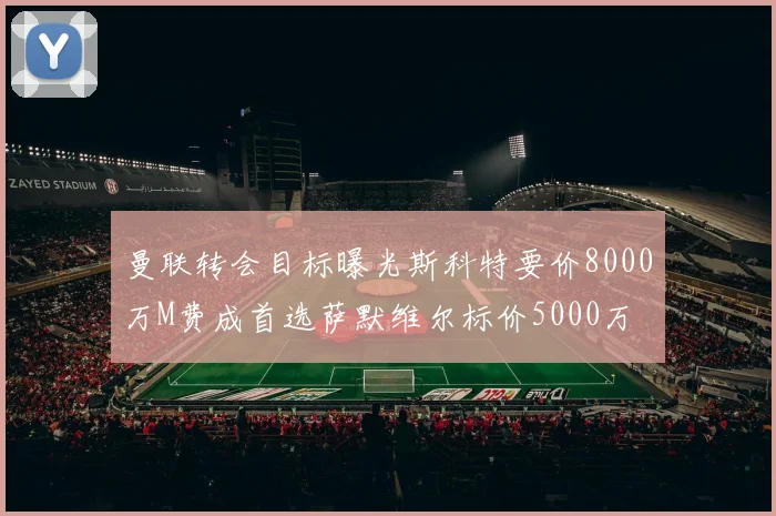 曼联转会目标曝光斯科特要价8000万M费成首选萨默维尔标价5000万